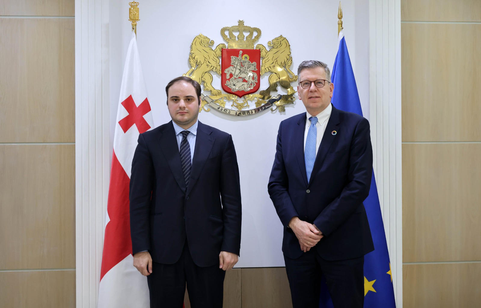 ლევან ჟორჟოლიანი მიგრაციის საერთაშორისო ორგანიზაციის (IOM) ევროპისა და ცენტრალური აზიის რეგიონულ დირექტორს არტურ ერკენს შეხვდა