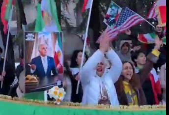 საქართველოში მცხოვრები ირანის მოქალაქეები ირანის საელჩოსთან აქციას მართავენ