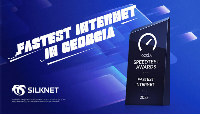 Silknet has been presented with the Speedtest Award for "Fastest Internet in Georgia"