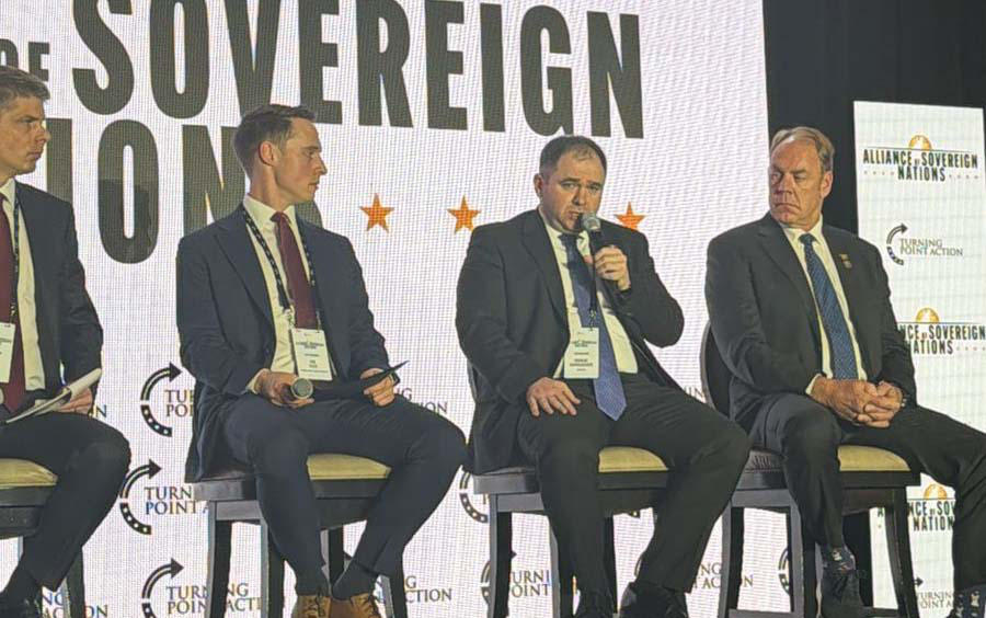 ნიკოლოზ სამხარაძე სუვერენული ერების ალიანსის კონფერენციაზე სიტყვით გამოვიდა