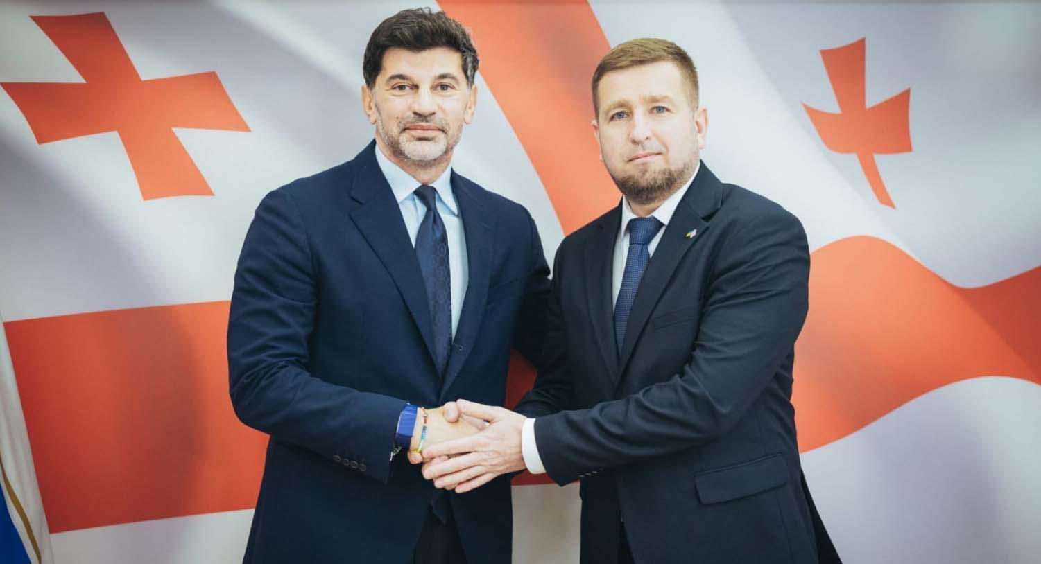 Ukraine's Chargé d'Affaires ad interim in Georgia meets with Kakha Kaladze