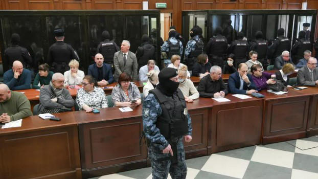 რუსული მედია - რუსეთის სამხედრო სასამართლომ „კროკუს სითი ჰოლზე“ თავდასხმაში მონაწილე 15 პირს სამუდამო პატიმრობა მიუსაჯა