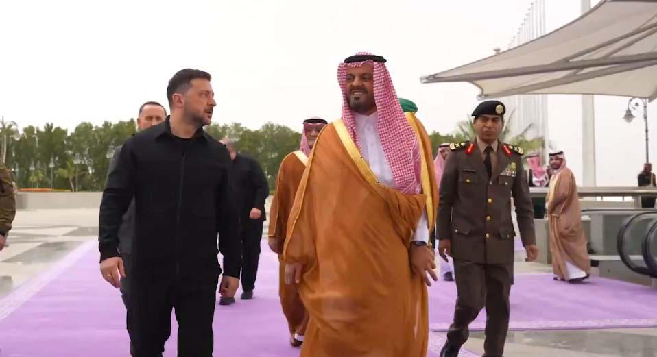 ვოლოდიმირ ზელენსკი საუდის არაბეთში ჩავიდა