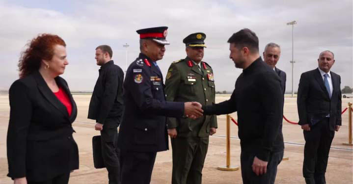 ვოლოდიმირ ზელენსკი იორდანიაში ჩავიდა