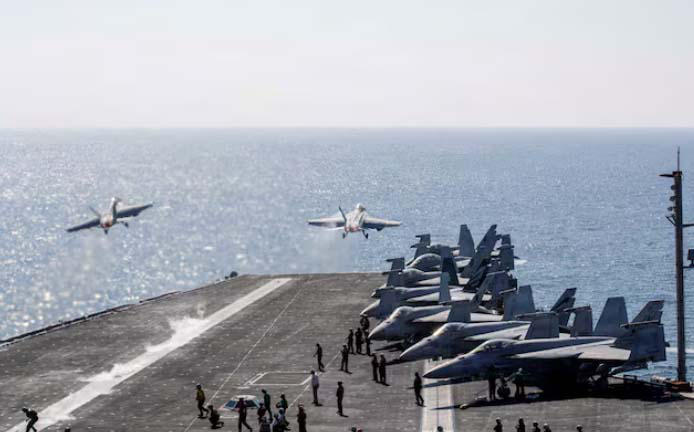 Reuters - ახლო აღმოსავლეთში ათასობით ამერიკელი სამხედრო მოსამსახურე ჩავიდა