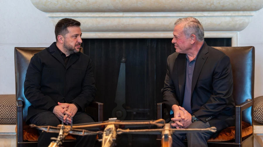ვოლოდიმირ ზელენსკიმ იორდანიის მეფესთან უსაფრთხოების სფეროში შესაძლო პარტნიორობა განიხილა