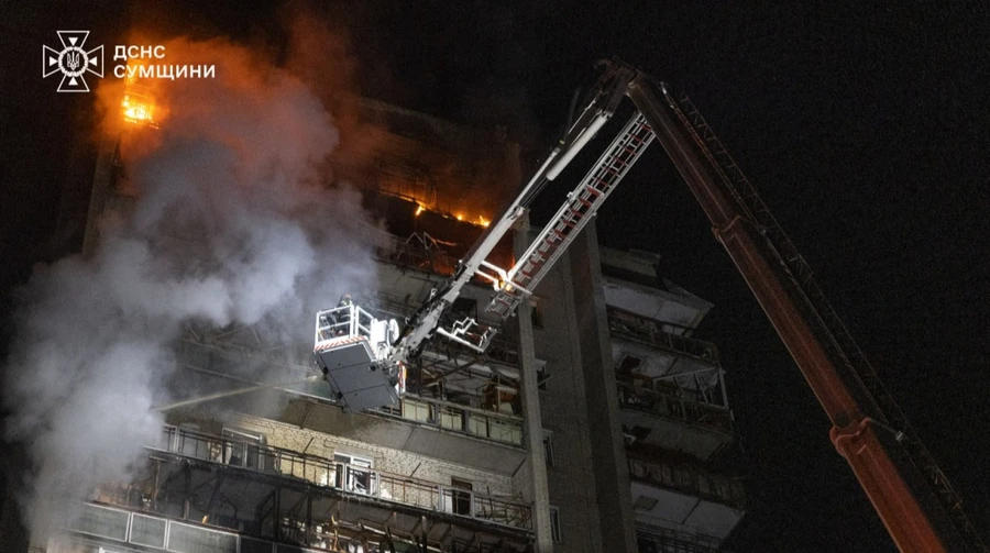 უკრაინული მედია - რუსებმა ქალაქ სუმის ცენტრს დაარტყეს - არიან დაშავებულები