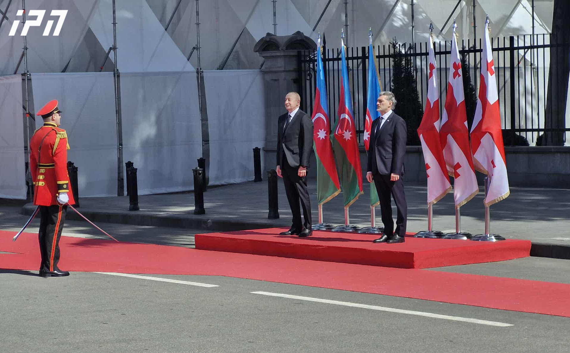 ორბელიანების სასახლეში ილჰამ ალიევის დახვედრის ოფიციალური ცერემონია გაიმართა