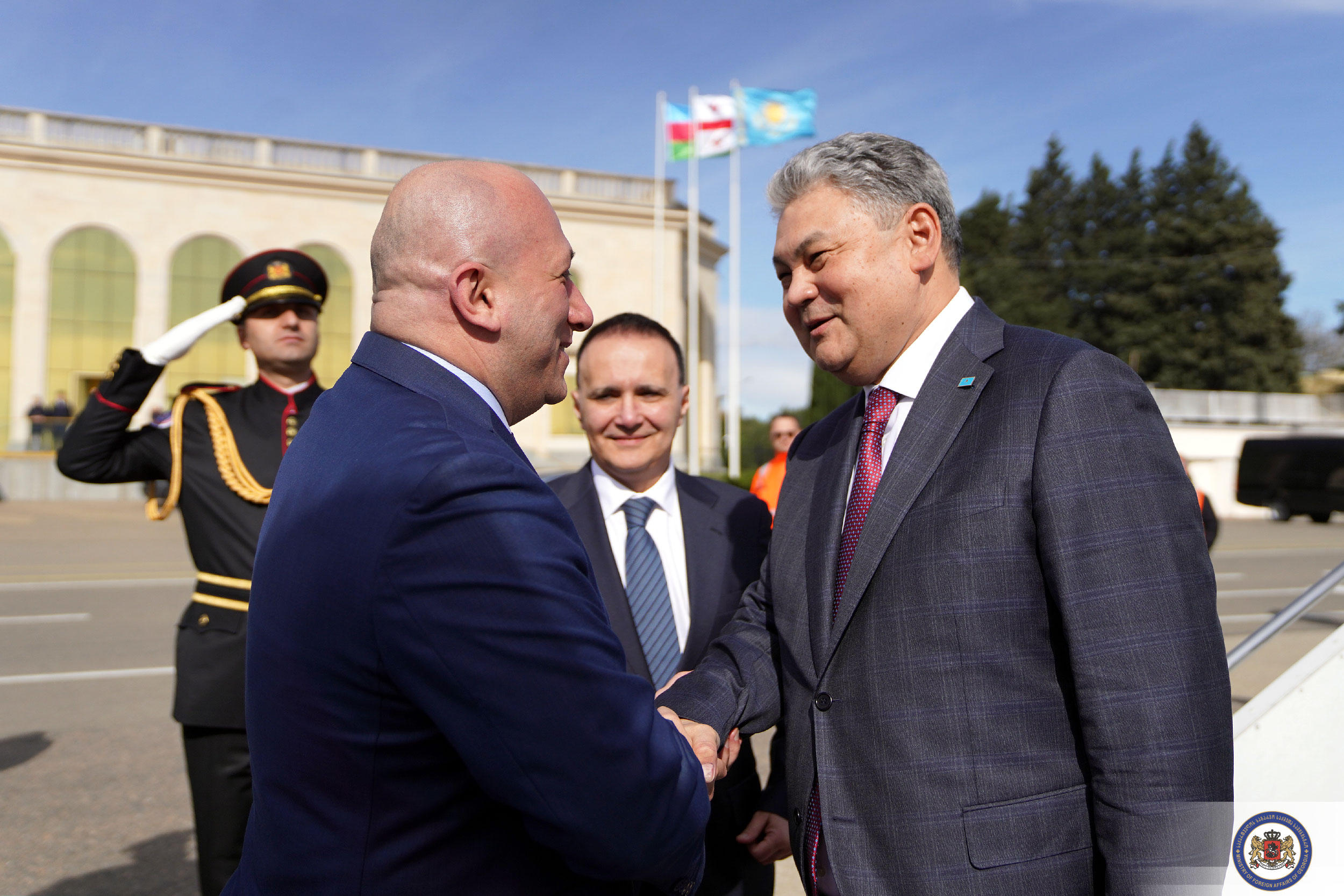 საქართველოს ყაზახეთის რესპუბლიკის საგარეო საქმეთა მინისტრი, ერმეკ კოშერბაევი ეწვია