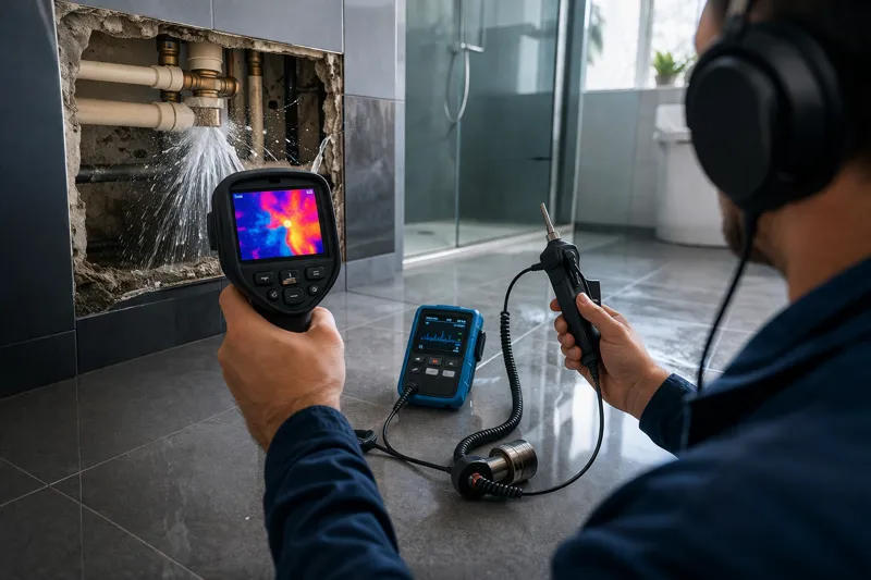 წყლის ჟონვის დიაგნოსტიკა: როგორ ვიპოვოთ პრობლემა ნგრევის გარეშე თანამედროვე ტექნოლოგიების გამოყენებით