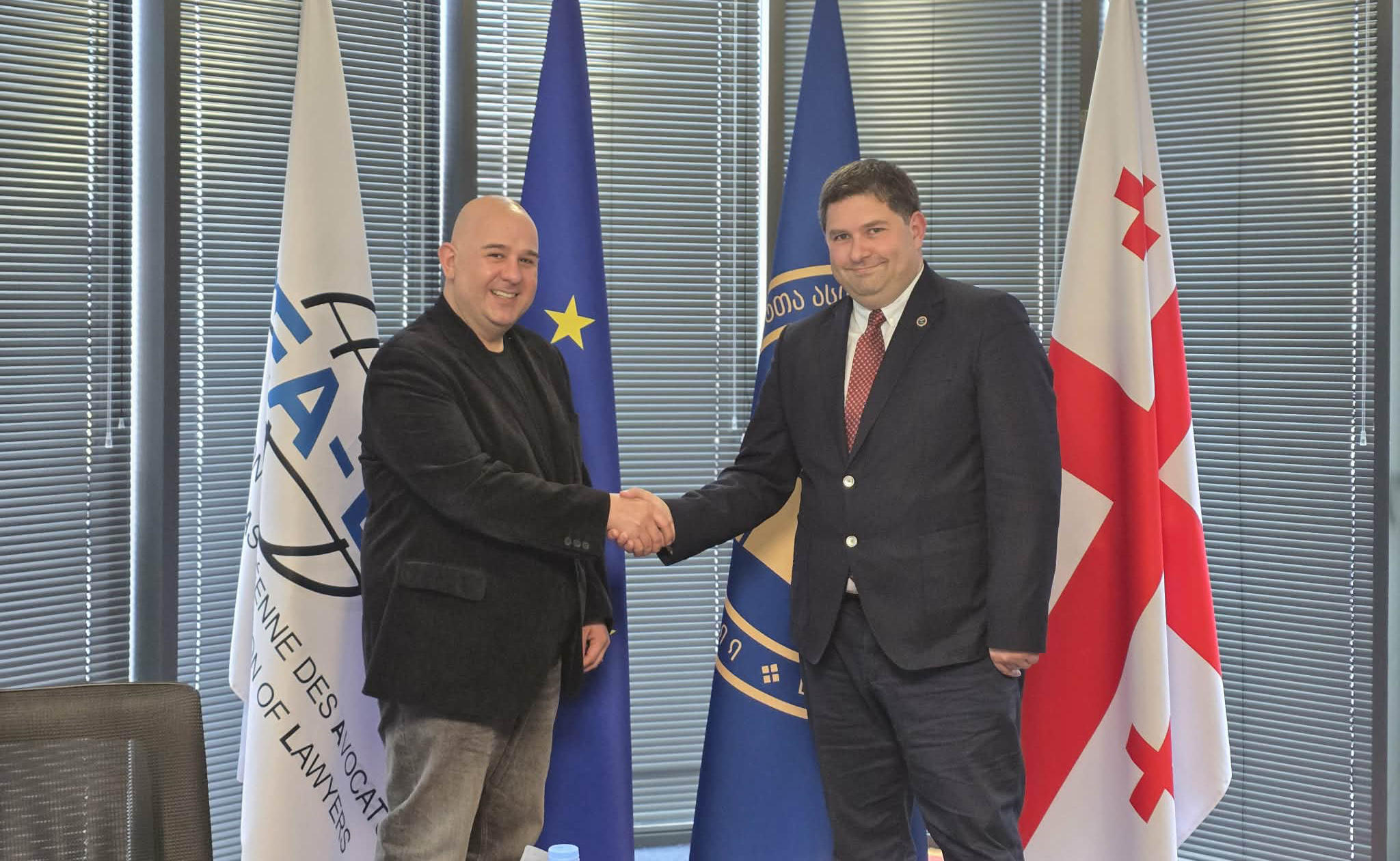 ადვოკატთა ასოციაციის თავმჯდომარე „ევროპის უნივერსიტეტის“ ვიცე-რექტორს რაულ ქირიას შეხვდა