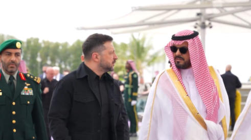 ვოლოდიმირ ზელენსკი საუდის არაბეთში ჩავიდა