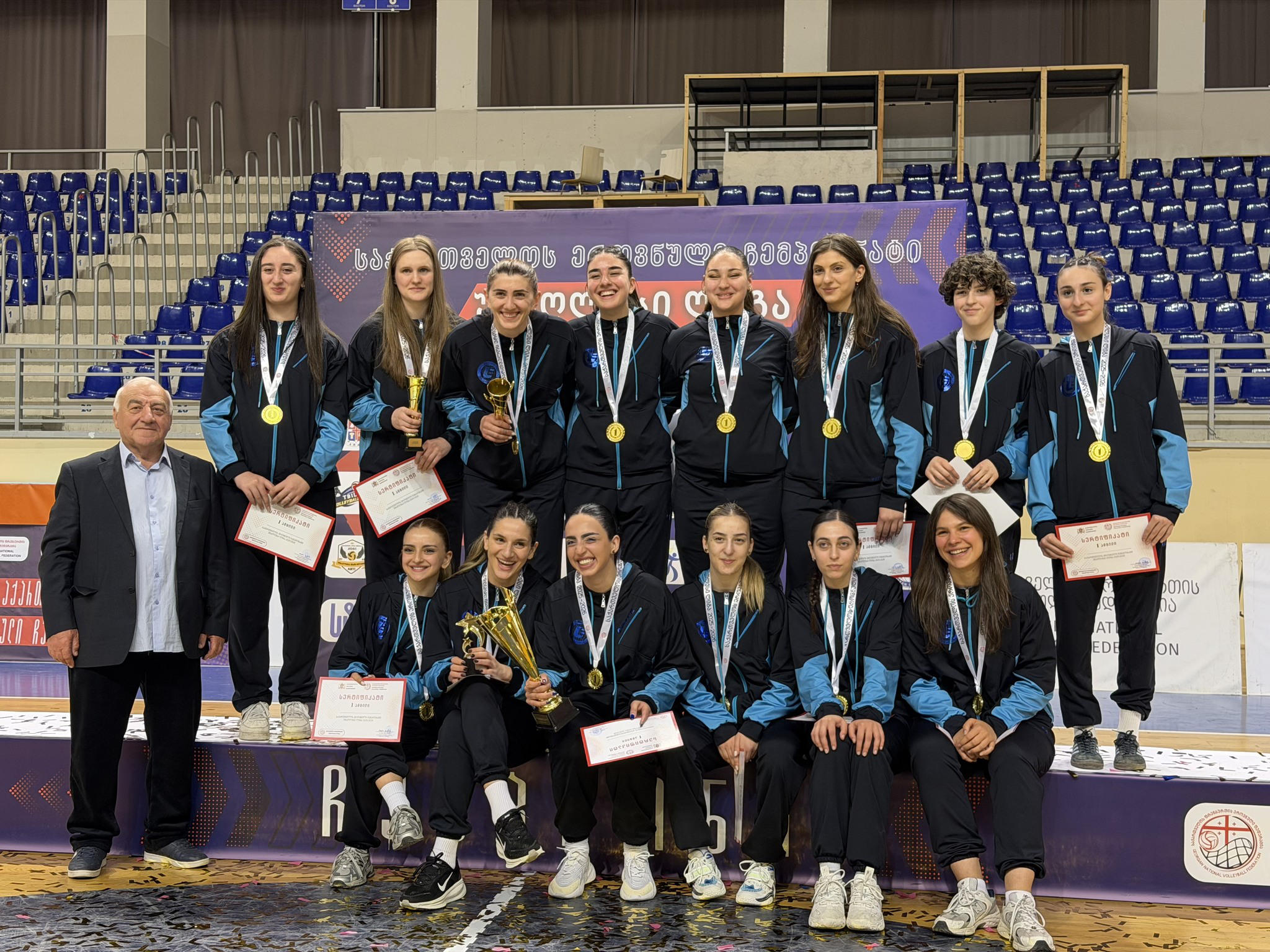 „ევროპის უნივერსიტეტის“ ფრენბურთის გოგონათა გუნდი საქართველოს ეროვნული ჩემპიონია