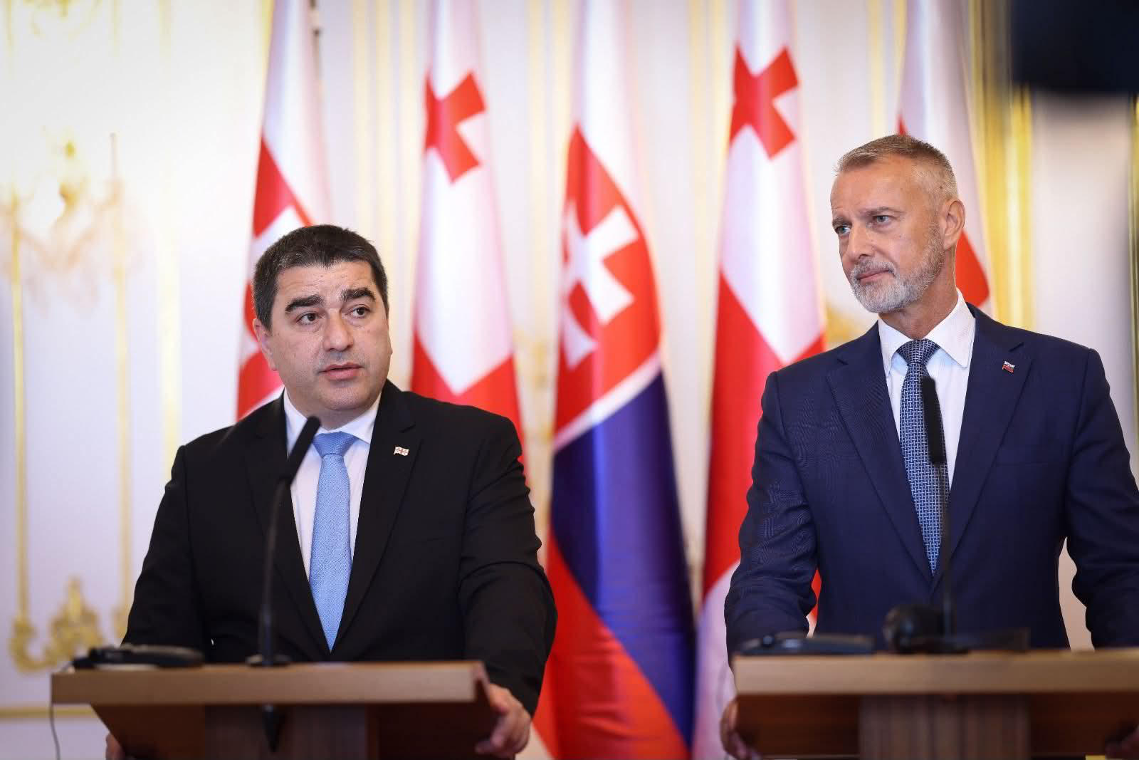შალვა პაპუაშვილი - საქართველოს ხელისუფლება არ აპირებს ჩაერთოს ხელოვნურ ან საზოგადოების გახლეჩისკენ მიმართულ იდეოლოგიურ დაპირისპირებებში, მადლიერებას გამოვთქვამ სლოვაკეთის მიმართ საქართველოს ურყევი მხარდაჭერისთვის