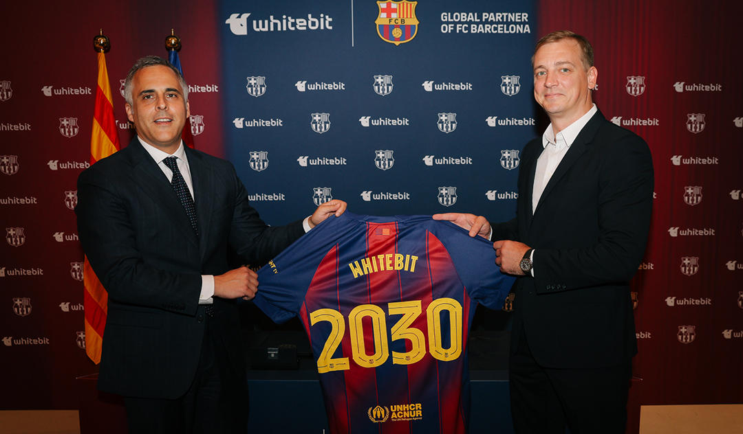 WhiteBIT და FC Barcelona ხუთწლიან შეთანხმებას აანონსებენ