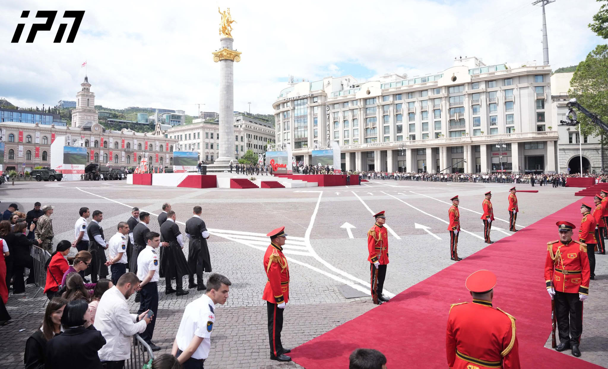 Solemn event dedicated to Independence Day underway at Freedom Square