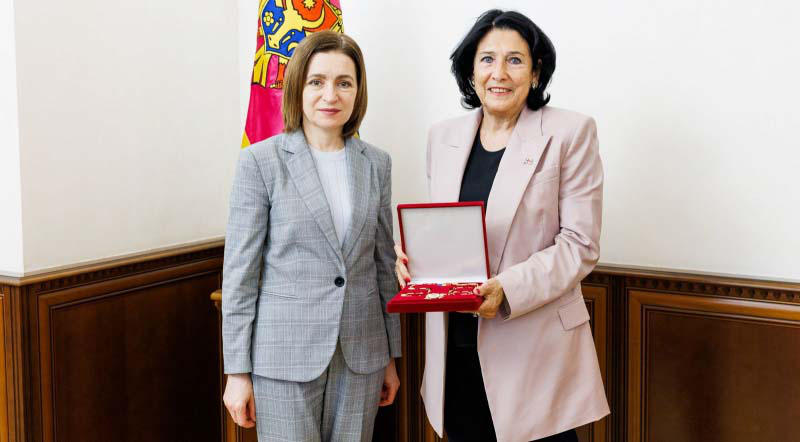 მაია სანდუმ სალომე ზურაბიშვილს „რესპუბლიკის ორდენი“ გადასცა