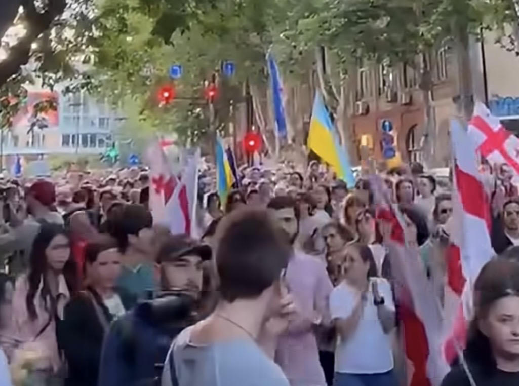 თბილისში მარში ლოზუნგით: "თავისუფლება სინდისის პატიმრებს" გაიმართა