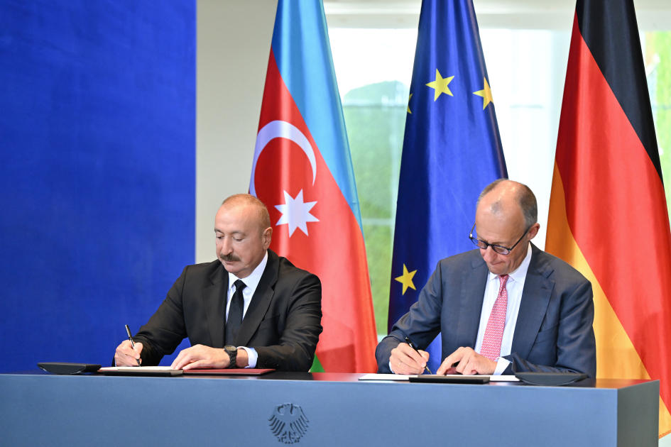 გერმანიასა და აზერბაიჯანს შორის სტრატეგიული პარტნიორობის შესახებ დეკლარაცია გაფორმდა