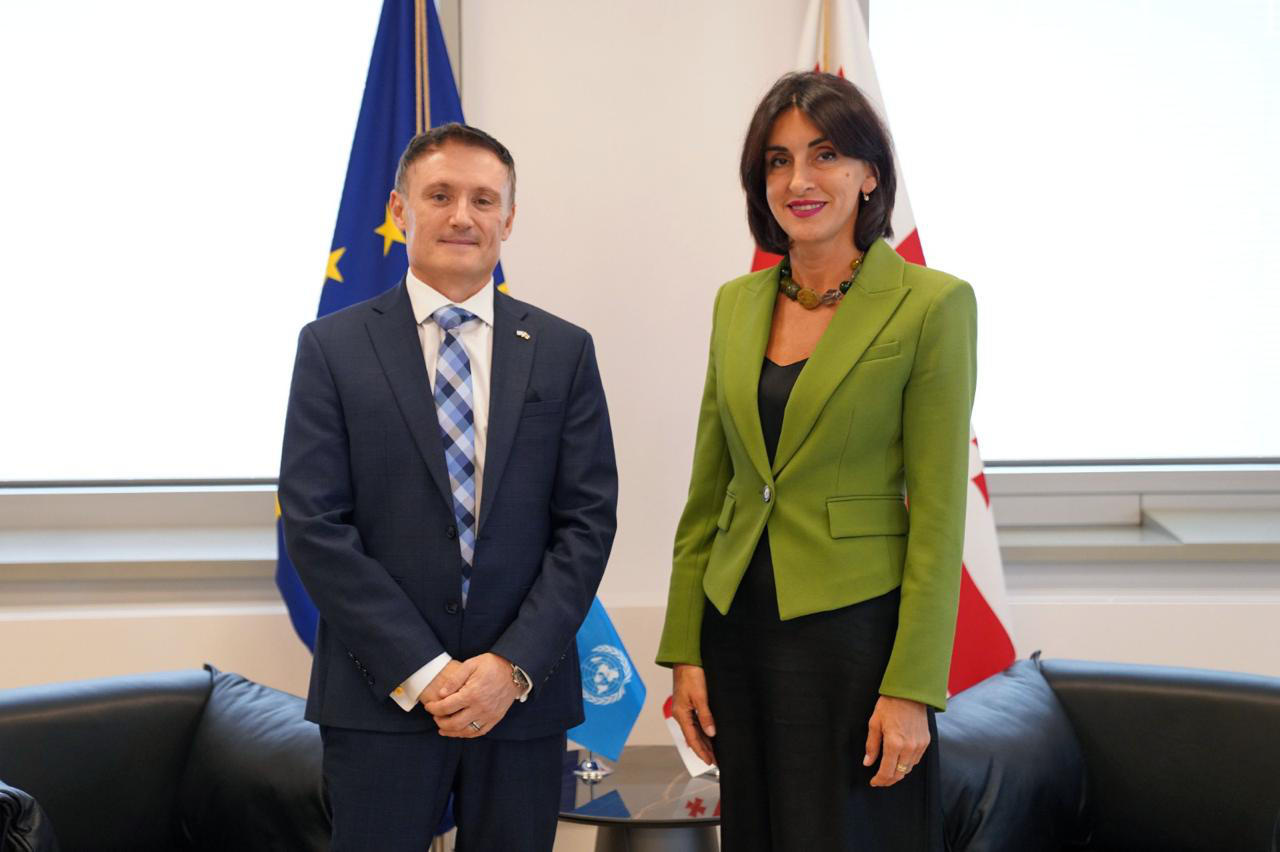 მაკა ბოჭორიშვილი საქართველოში გაეროს რეზიდენტ-კოორდინატორს, დიდიე ტღებიუკს შეხვდა