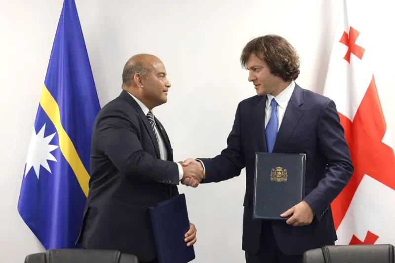 An agreement establishing diplomatic relations between Georgia and Nauru has been signed