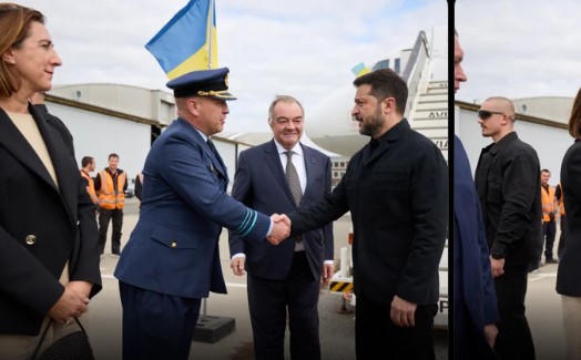 ვოლოდიმირ ზელენსკი ბრიუსელში ჩავიდა