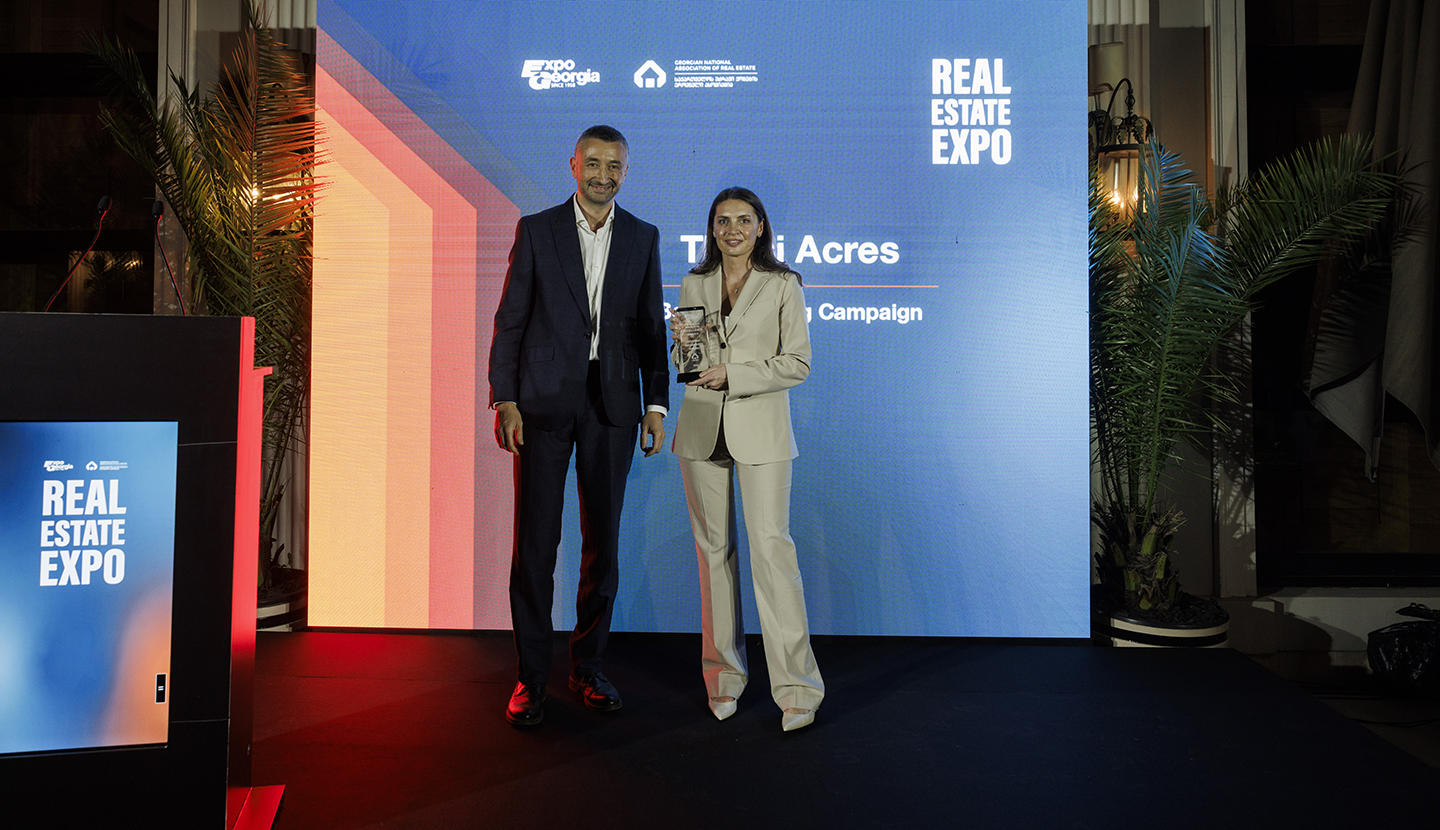 „თბილისის აკრებს“ Real Estate Expo 2026-ზე საუკეთესო მარკეტინგული კამპანიისთვის ჯილდო გადაეცა