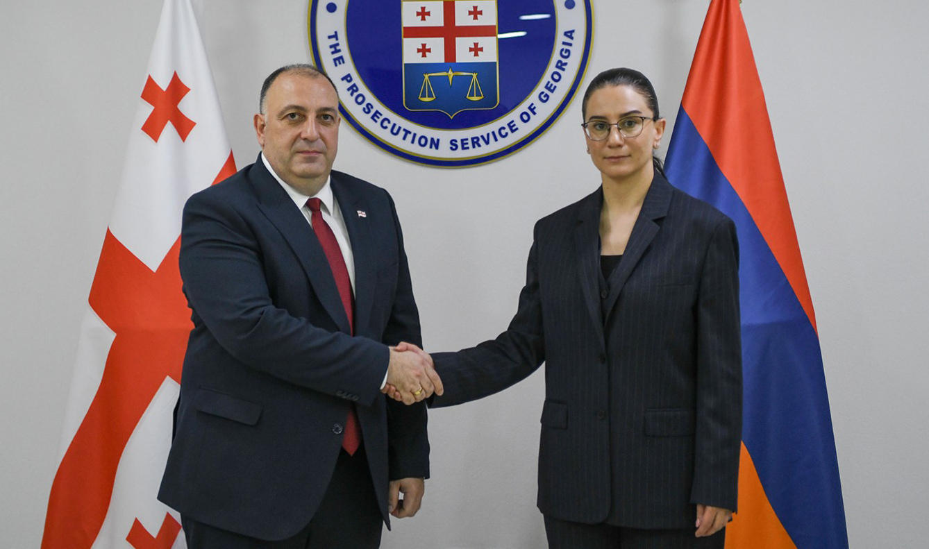 საქართველოს გენერალური პროკურორი გიორგი გვარაკიძე სომხეთის რესპუბლიკის გენერალურ პროკურორს ანა ვარდაპეტიანს შეხვდა